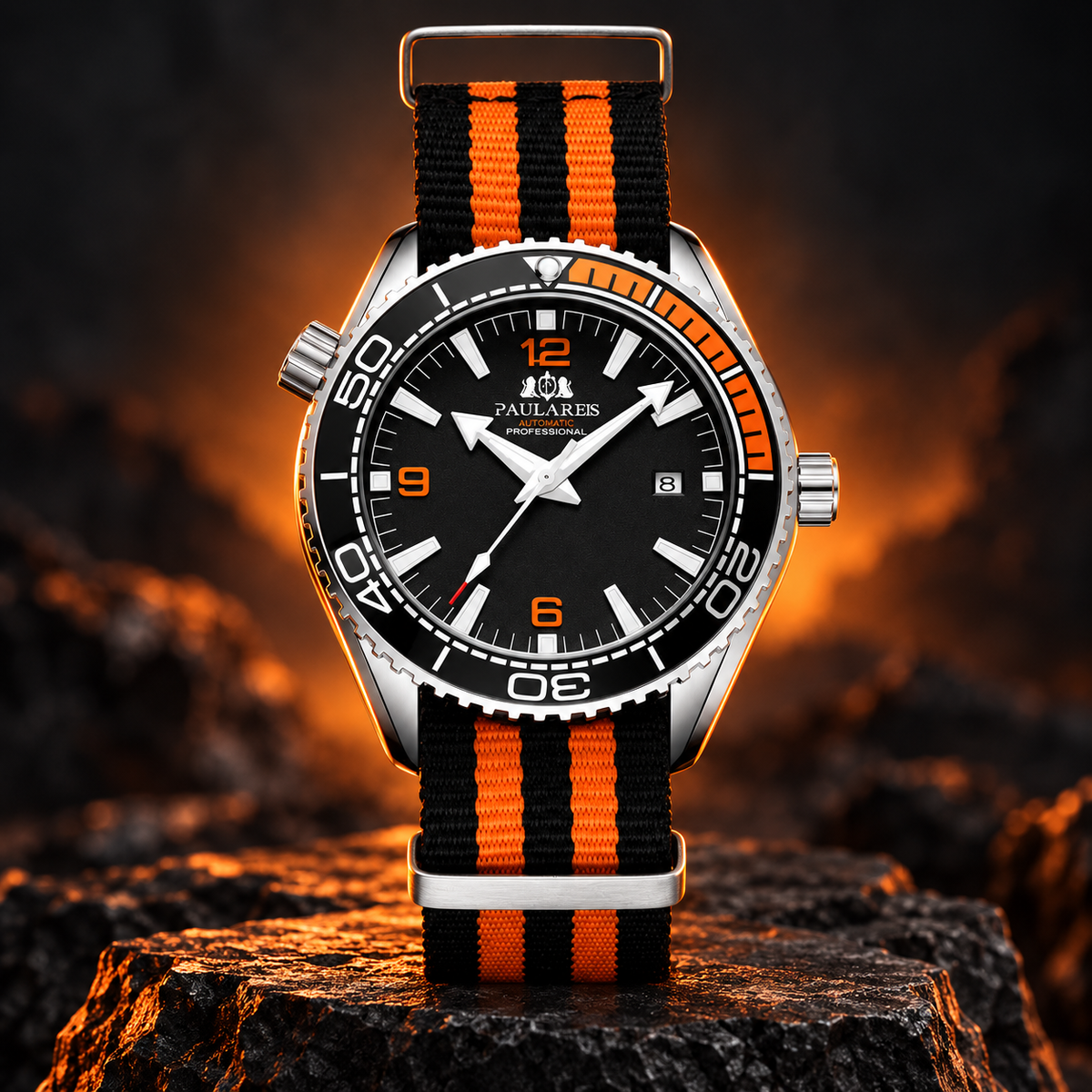 PAULA REIS Round Dive Men's Automatic