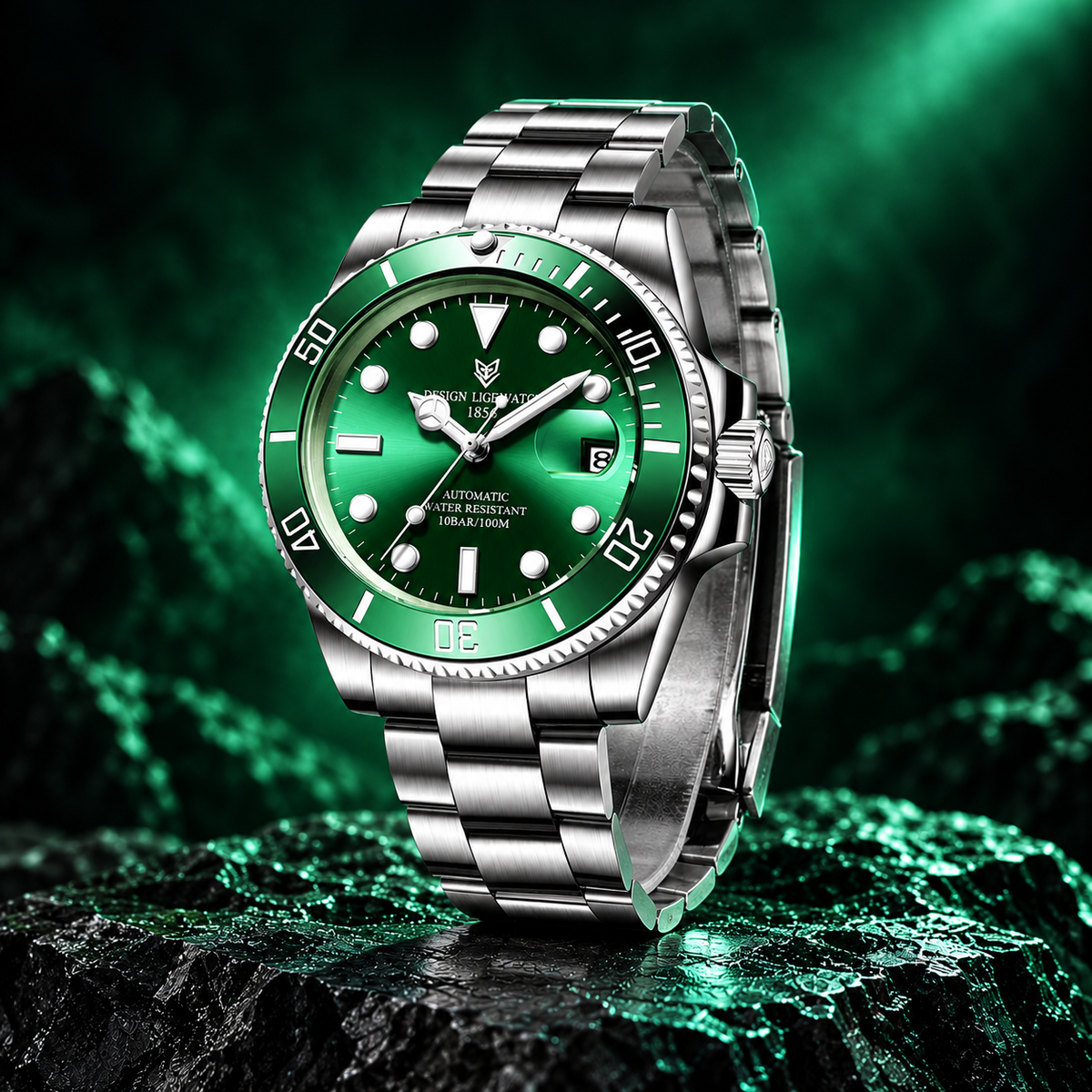 LIGE Sub Mariner Automatic Watch for Men