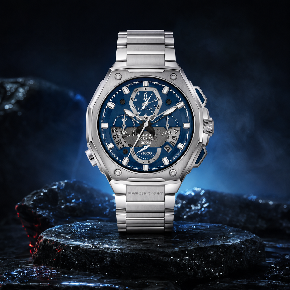Bulova Icon 96B349 Men's Blue Dial Chronograph Watch