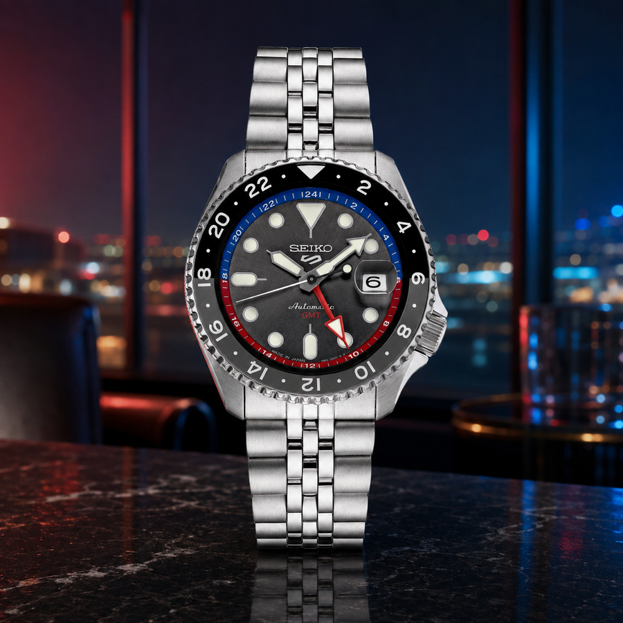 Seiko 5 Sports SKX GMT Automatic “Pepsi” Watch – SSK019K1